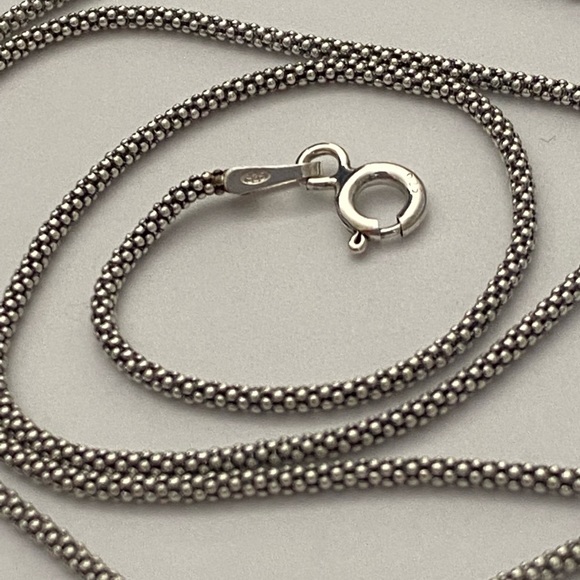 Other - Unisex 925 silver popcorn chain necklace 21.75 inches